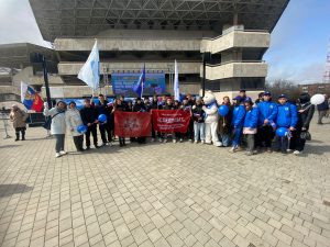 Астраханские патриоты приняли участие в митинге-концерте, приуроченном 10-летию присоединения Крыма и Севастополя в состав Российской Федерации